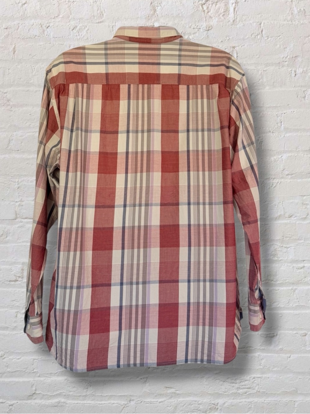 Tommy Bahama Men’s XL Plaid Long Sleeve Button Down Shirt Cotton Silk Blend Red - Picture 6 of 13